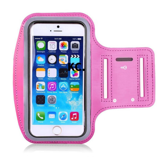 Kaooseen running arm bag for men and women, outdoor fitness equipment, sports mobile phone armband, 6.5-inch arm sleeve, sports wrist bag, 6.5-inch 18*10cm black