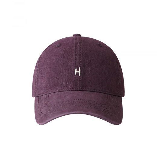 Japanese fashion simple baseball cap for women, brown pure cotton peaked cap, small H soft top wide brim hat for men, apricot color, one size fits all (55-61cm) adjustable