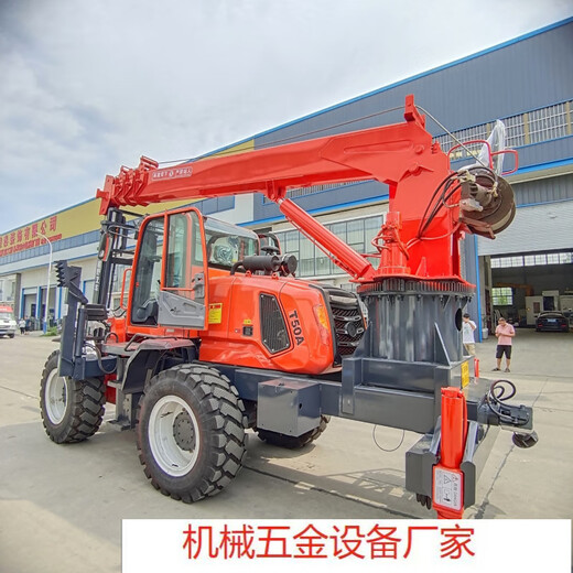 Four-wheel drive off-road forklift tail boom crane rotating and lifting machine accessories