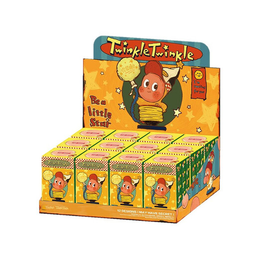 POP MARTTwinkle 123! Star Man Series Three Generations Blind Box Blowing Bubbles Trendy Desktop Ornaments Figure Gift 123 Star Man Brand New The Whole Box of 12 Unduplicated (Probability to Hide)