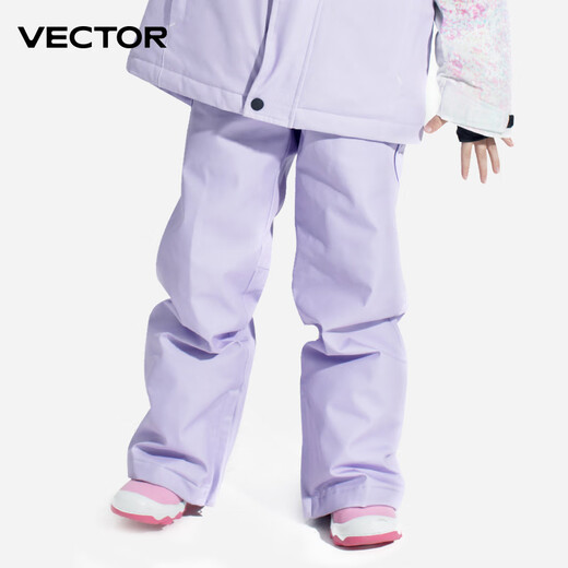Vector New Children's Ski Pants Girls' Warm Waterproof Snow Pants Boys' Ski Equipment Light Color Graffiti Paradise 120cm (120)