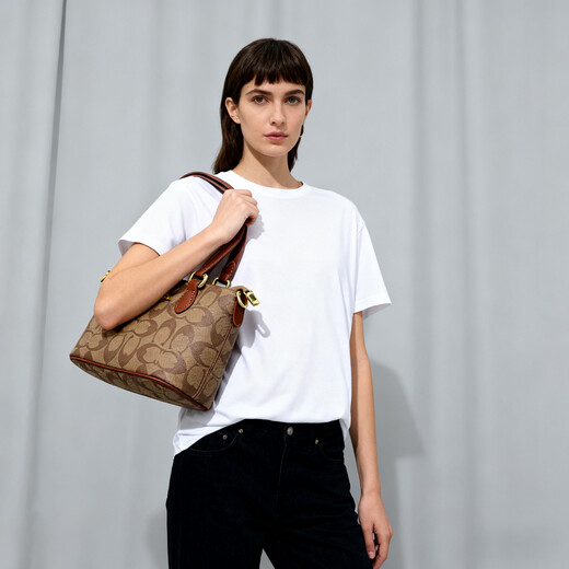 MCM&GN Luxury Women's Bag 2025 New Bag MK Women's Bag Shoulder Crossbody Light Luxury Big Brand Small Tote Bag Handbag Brown