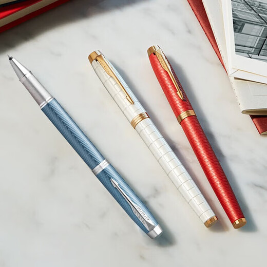 PARKER Signature Pen IM Ball Ball Pen Business Gift Customized Engraving Light Luxury Gift Pen Male and Female Birthday Graduation Gift Gift Stationery Teacher's Day Gift Free Engraving IM Mirror Platinum Clip Ball Ball Pen + Riding the Wind Gift Box
