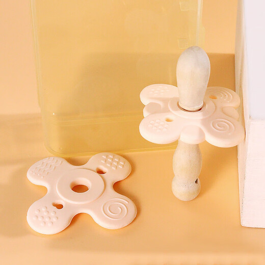 Qimengshi Zanthoxylum bungeanum molar stick baby comfort tooth chewing anti-eat hand chew gum baby oral period artifact Zanthoxylum bungeanum molar stick style 1 (opp bag) 1 pack