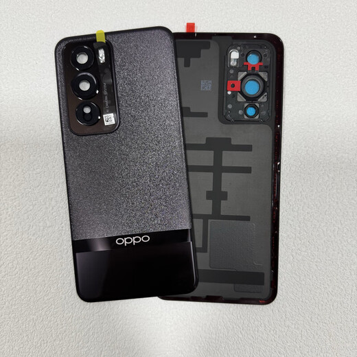 Suitable for OPPOreno12 original back cover Reno12pro original back cover mobile phone battery back shell original disassembly Reno12 (soft peach) with framed lenses