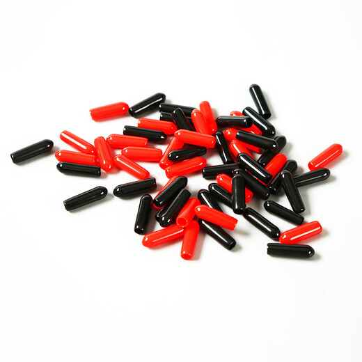 Factory batch protective cover rubber protective cap threaded protective cover wine pourer wine spout small black cap rubber sleeve wow red