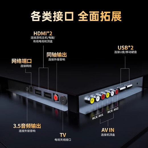 Konka Yunshang has sold 100,000+ 2025 new ultra-high-definition smart network wifi voice TV ultra-thin LCD projection screen living room eye protection elderly children home display 75LED* smart voice version 125*74 cm nationwide joint warranty + SF Express + ten years of free replacement