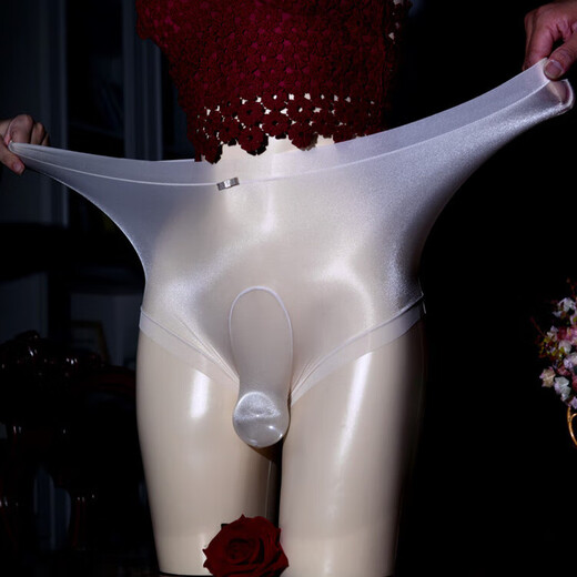 Universal 200Jin Jin is equal to 0.5kg large size fluttering underwear men's silky sexy fully transparent jj set boxer briefs black 3071-boxer style open