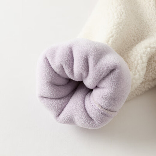 戴维贝拉秋冬女童毛绒外套宝宝连帽外衣儿童上衣童装