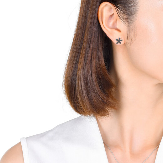 Chow Sang Sang Pt950 Platinum Hua Tsai Stud Earrings 79703E Pricing