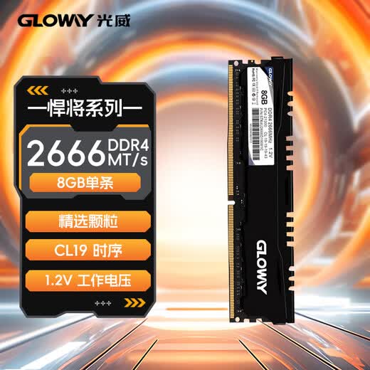Gloway 8GB DDR4 2666 Desktop Memory Stick Vest Stick Selected Chips CL19