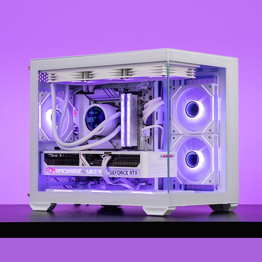 Colorful amd Ruilong r7 9800x3d/9700x rtx5080/5070ti/5060 white sea view room desktop assembly computer host game e-sports flagship store diy complete machine three R7 9700X+5060T16+1T+32G