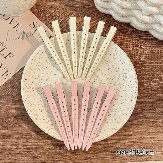 Welfare gun 10-piece set, fluffy hair root, traceless hairpin, makeup positioning, high skull duckbill clip headdress, main picture 2 pink + 2 black + 2 white + 2 silver + 2 small silver 10 pieces