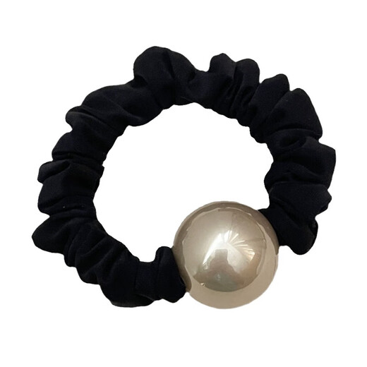 Temperament champagne color hair rope small intestine hair band thick rubber band women's ponytail headband low bun hair accessory coffee color