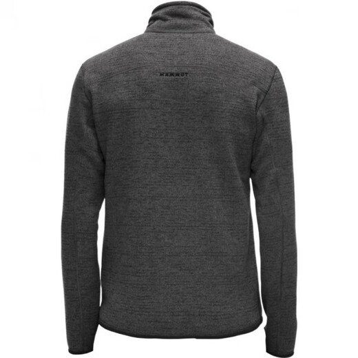 MAMMUT Arctic solid color stretch comfortable quick-drying mid-layer fleece jacket men's black and gray mixed color S