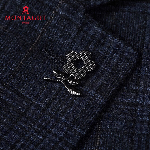 MONTAGUT 78% wool & brushed warm suit men's spring and autumn thick business casual men's suit middle-aged dad's suit L /50/175/92A 140Jin Jin is equal to 0.5 kg within