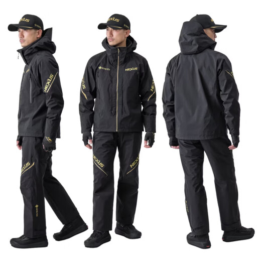 SHIMANO 25 models RT-133Y fishing suit lightweight cold-proof suit for rock fishing GORE-TEX fabric black-XL size (produced in Vietnam)