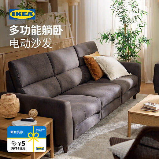 IKEA (IKEA) RULLERUM living room furniture technology cloth electric sofa double sofa with electric recliner