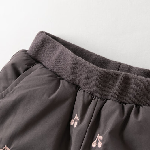 DAVE&BELLA girls' white duck down pants, baby girl's leggings and children's trousers