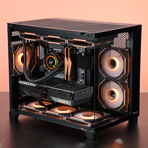 Gigabyte AMD R5 9600X desktop assembly computer host RTX5060Ti/RX9060XT sea view room e-sports game Delta AI live rendering design DIY complete machine four R5 9600X丨5060Ti 16G large video memory