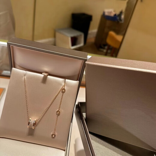 DL 1998 Fat Donglai same style small waist necklace for women 18 gold k high-end customized 18K rose small waist necklace spring black small waist necklace rose gold