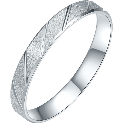 Saturday Fu PT950 platinum ring simple ring ring birthday gift PT017304 No. 11 about 1.66g