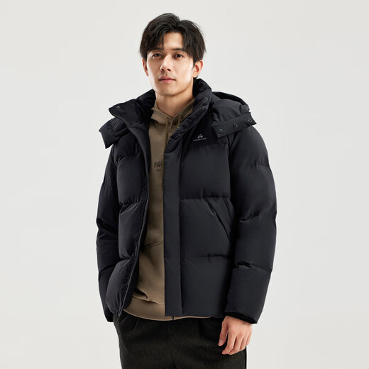 拓路者冰川加厚面包服男士冬季保暖可拆卸羽绒外套短款连帽防风上衣