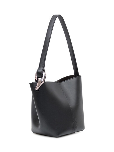 JW ANDERSON JWA Corner Small Bucket Bag Black One Size