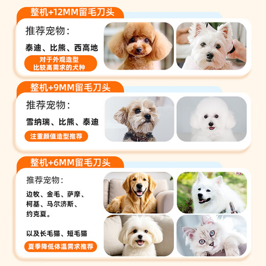 Laiwang brothers pet shaver Teddy Bichon special shaver clipper shape hair-retaining 9mm electric clipper dog supplies