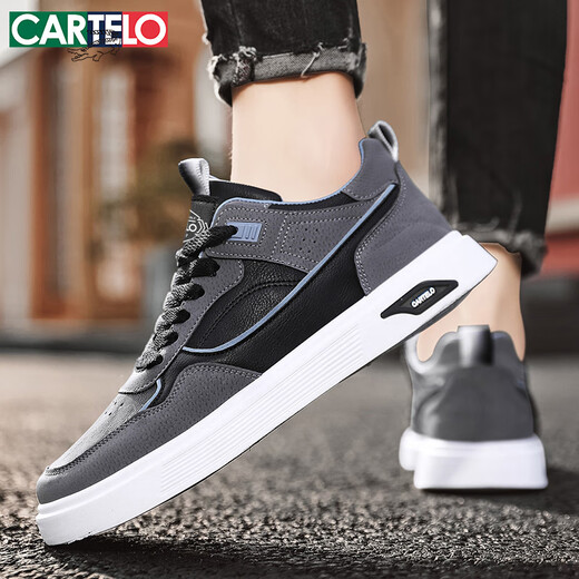 CARTELO Shoes Men's Autumn Casual Shoes Men's Shoes Fashion Low-top Shoes Men's Sports and Wedding Shoes Mesh Rice Green 39