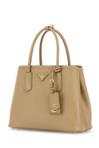 PRADA Saffiano Handbag Beige One Size