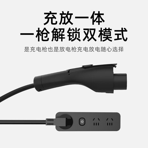 ROMADA charging and discharging gun integrated dual-purpose car-mounted portable 3.5KW new energy vehicle charger is suitable for BYD Geely Wuling Tesla Yl CF02 black 10 meters