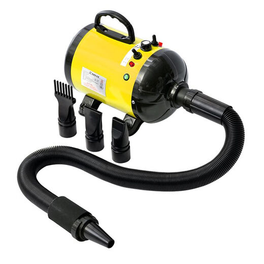 Shenyue Secador de pelo para mascotas para perros pequeños, medianos y grandes, secador de pelo doméstico para perros y gatos de alta potencia de secado rápido, forro azul con reducción de ruido + velocidad continua + ajuste de temperatura de tres velocidades