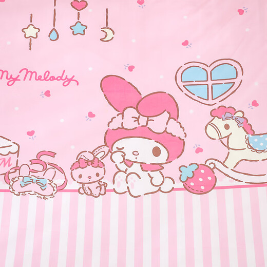 Yalu Category A Kuromi Melody All-in-one Sleeping Bag Baby Velvet Sheet Dual-Purpose Thin Padded Sheet for Girls, Medium and Large Children Split-Type Detachable Sleeping Bag-Melody Trojan Warm Velvet Beanie Double-sided Partitioned Neck Pillow