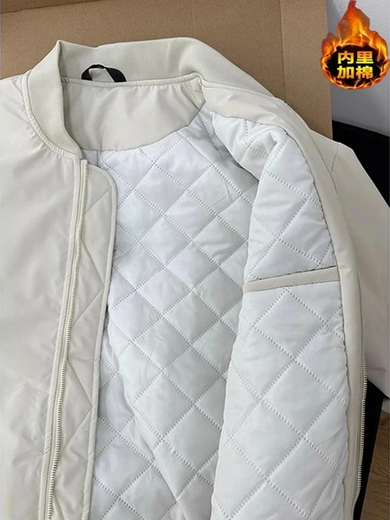 Du Xiaoxian American short ma1 flight jacket men's autumn and winter thickened quilted cleanfit baseball jacket cotton M8868 light khaki cotton style XL recommended 120-140Jin Jin equals 0.5 kg