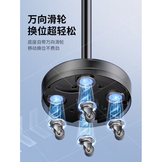 JIAHUACAI universal pulley, mobile phone stand, floor-standing, overhead shooting, live broadcast, 2025 new model with wheels, removable flatbed, multi-functional bedside, lazy bed, lying on the bed to chase dramas, single-arm - standard model, dedicated for mobile phones