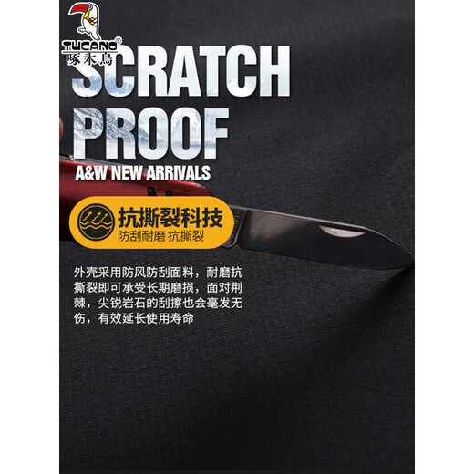 Woodpecker Jacket Men's Cotton Jacket Men's Jacket Autumn and Winter Cotton Jacket Men's Windproof and Waterproof Plus Velvet Thickened Down Jacket Men Khaki Plus Velvet XL (Recommended 120-145 Jin Jin equals 0.5 kg)