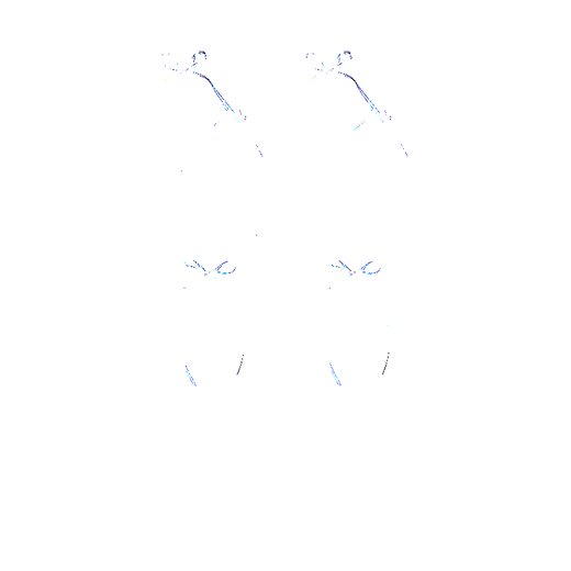 Spring and summer thin ribbon bow mesh tulle lace calf socks sweet cool girl long socks ins blue one size (36-39)