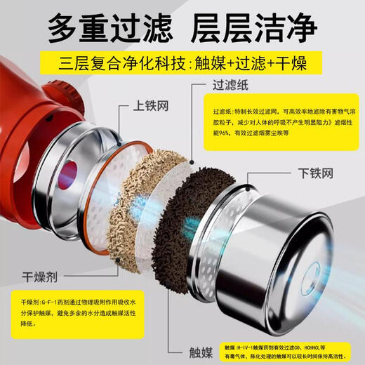 Zhe'an TZL30 fire mask 3C national standard gas mask filtering self-rescue respirator fire escape mask Zhe'an 3C fire mask