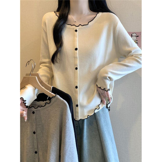 Ling Yue Elegant Age-Reducing Long Sleeve T-shirt Women 2025 New Loose Large Size Women's Clothes DeRong Spring and Autumn Versatile Bottoming Shirt Top Gray 2XL Recommended 150-180 Jin Jin equals 0.5 kg