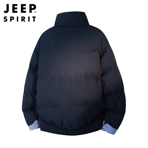 JEEP SPIRIT Jeep cotton jacket for men and women, men's jacket, winter stand-up collar cotton jacket, thickened fake two-piece cold-proof and warm bread jacket