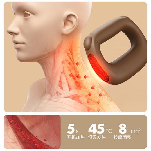 RASW German fascia ring fat removal machine, slim belly artifact without rebound, professional-grade yoga ring rhythm massager, full body shaping fascia gun, fast slimming waist, birthday gift for men and women, brown LCD screen + multi-speed adjustment + low noise and mute, fat reduction and shaping | deep massage | rapid weight loss