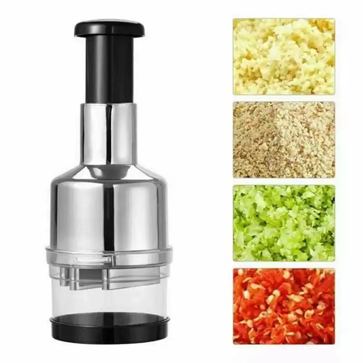 Yusenyi stainless steel automatic metal garlic pounder kitchen garlic clapping knife garlic press artifact minced garlic press minced garlic masher 304 stainless steel model