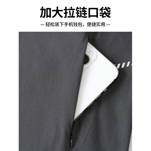 LI NING Li Ning Cycling Jacket Men's Autumn Cycling Mountain Road Bike Running Mountaineering Quick-Drying Sports Top Windproof Dark Gray Lightweight_Quick-drying_Windproof New Style M