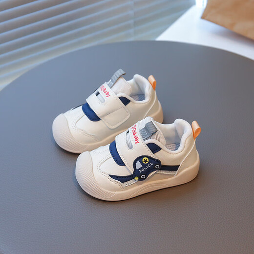 Ginoble toddler shoes, boys' shoes, 2025 spring and autumn new style infant soft sole 0-1-3-year-old girls casual functional shoes, blue, cut label, removed from cabinet, 19, inner length 13.5 cm