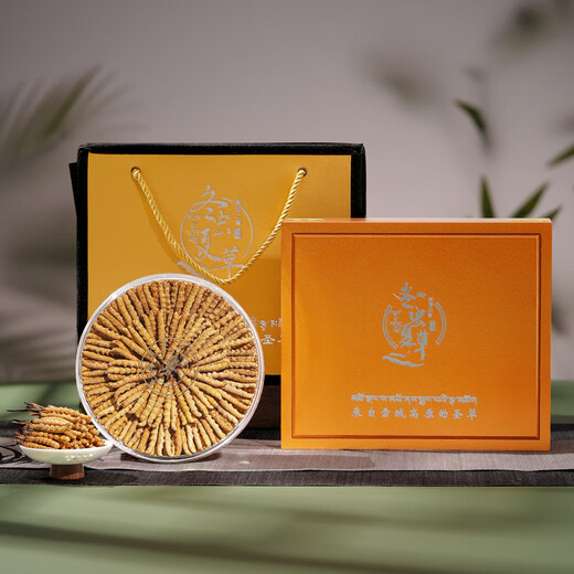 藏汐堂冬虫夏草4根/g 50克 200根装新干头期虫草干货冬虫草滋补礼盒