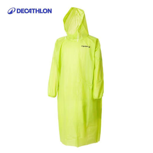 Decathlon fishing folding raincoat adult raincoat transparent long full body waterproof men and women outdoor non-disposable-2221012