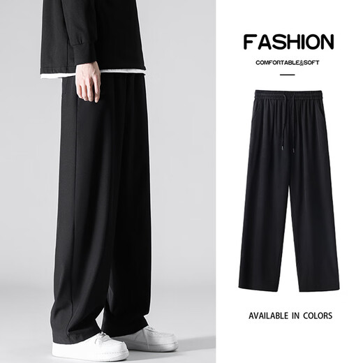 XUANSENTU handsome suit jacket men's spring and autumn Korean style loose men's suit with handsome casual suit trendy black 2-piece suit jacket + pants L