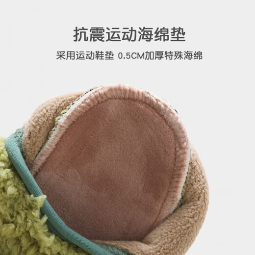 Sawang German floor socks for children in autumn and winter, 4-6 years old, indoor non-slip, warm and cool, home soft soles, 7-8 years old, thick soles, 1 pair - Blue Dinosaur, release the heel and wear it for a long time, one size fits all XS - bottom length 12.5CM - about 8-12 months