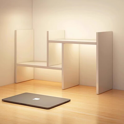 Xinnan bookshelf desktop storage rack workstation desk storage rack student dormitory table corner bookcase desk storage cabinet warm white partition desktop bookshelf